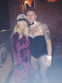 Halloween  Im a playmate my girlfriend is Hefner