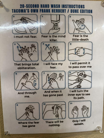 Hand-washing guide DUNE EDITION