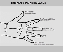 Hands up if you are a nose-picker