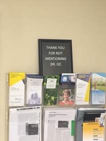 Hanging in my cardiologists exam room