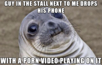 Happened in the bathroom at work the other day