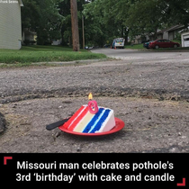 Happy birthday pothole 