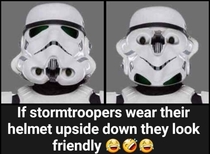 Happy stormtrooper