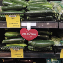 Happy Valentines Day from local grocer