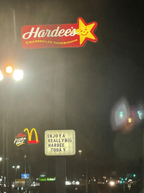Hardees is thirsty