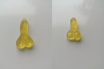Haribo made a scissor candy that looks quite a bit like a penis