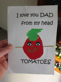 Has to share my fathers day card from my  year old daughter It gave me a good laugh so Im hoping it will do the same for you