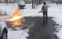 Hate shoveling Buy a flame thrower