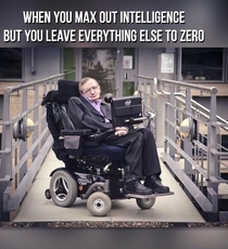 He had good humor and attitude regarding his disability and I was reminded of this