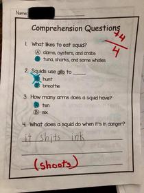 He isnt wrong  My nd grader not mincing words on his quiz earlier this year pre-covid