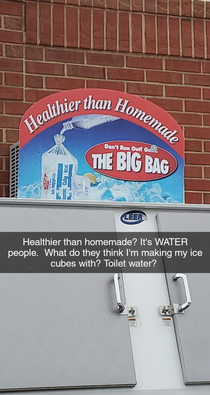 Healthier ice cubes