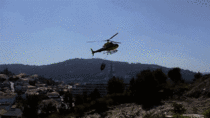 helicopter water bucket refill