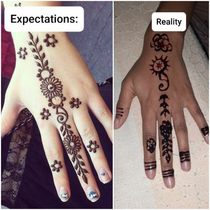 Henna drawing