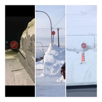 Here is how the Stops signs looks in Canada 