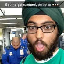 Hes about to win the TSA lottery