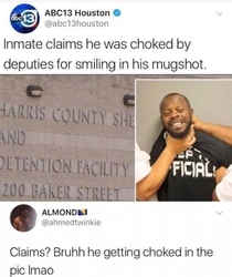 Hes being choked in the image lmao