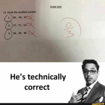 Hes technically correct