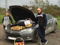 Hey Alexa how many apples can we fit in a Tesla