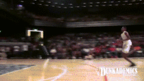 High School Dunk From Free Throw Line