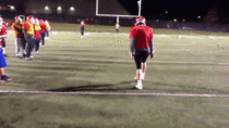 High School Football - Field Goal Trick Kick