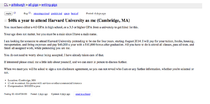 High School Student offering k for someone to attend Harvard posing as him