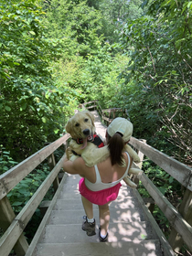 Hikes are easy especially when mom does the hard parts