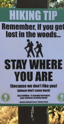 Hiking Tip