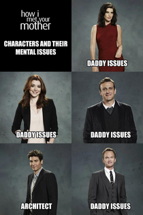 HIMYM characters and their mental issues