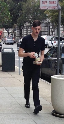 Hipster Hitler spotted on the streets of San Francisco