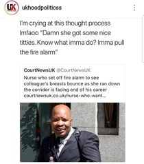 His face though