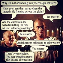 His master explains it