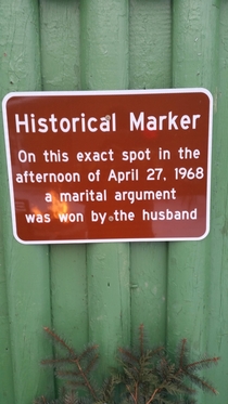 Historical Marker found in Northern Wisconsin