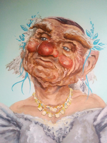 Hoggle  Sarah mashup painting by me