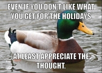 Holiday advice