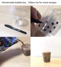 Homemade bubble tea