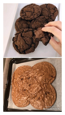 Homemade chocolate cookies 