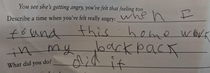 Honesty in my sons homework