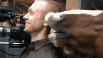 Horse nibbles on cameramans ear during filming