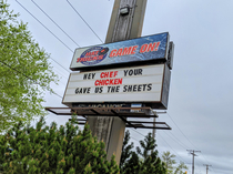 Hotel sign war escalated quickly against fried chicken place