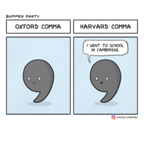 How can you tell a comma went to Harvard 