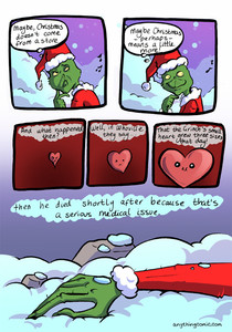 How Christmas Stole the Grinch via anythingcomiccom