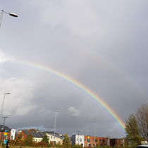 How do gay people get their logo in the sky like that