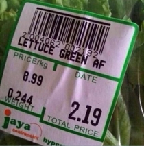 How greens the lettuce