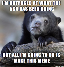 How I figure most redditors are dealing with the NSA issue