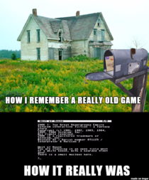 How I remember REALLY old games
