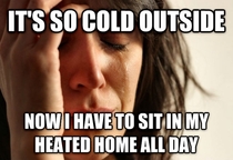 How I see everyone complaining about the cold