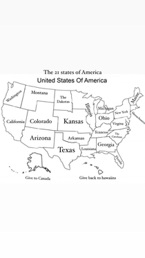 How I would re-draw the United States Map It just makes sense to me this way