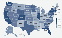 How Much You Have To Make To Be Top  In Each State