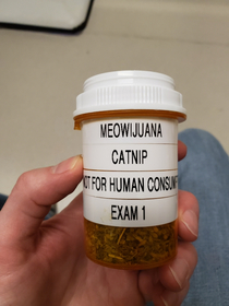 How my local vet labels thier catnip