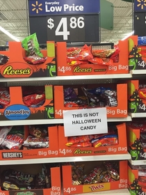 How my local Walmart is dealing with the candy surplus